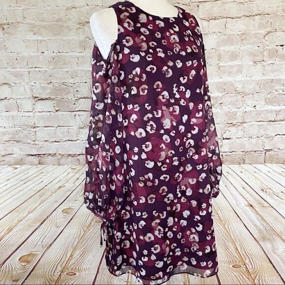 Vince Camuto floral chiffon shift dress - Picture 1 of 6